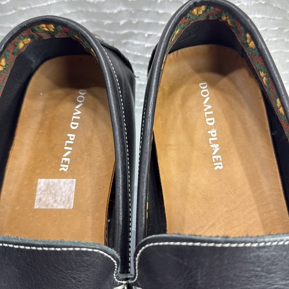 (C) DONALD PLINER VIC BLACK LEATHER DRIVING SHOES, Size 12 USD 275 main image 4